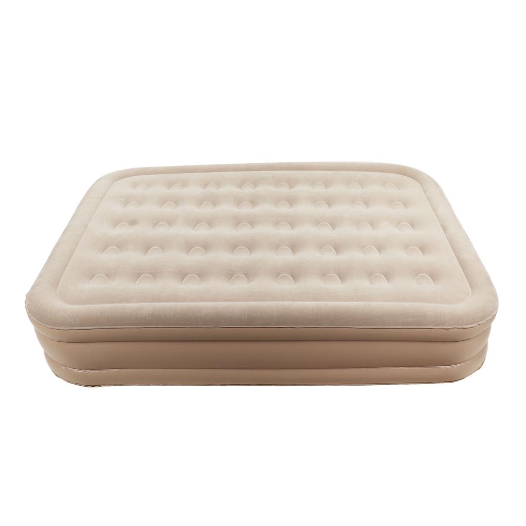 Doppel-Hoch-Luftmatratze Feuchtigkeitsbeständig Aufblasbares Bett mit eingebauter Pumpe Luftkissenbett Outdoor Camping Zeltmatratze