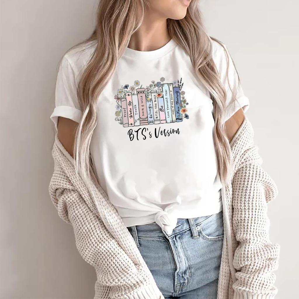 ZX TEE Vintage Korean Pop Group Albums Shirt K-POP Version Shirt Army Shirt Women's Pop Music T-shirt Korean pop shirt Jin Army Shirt