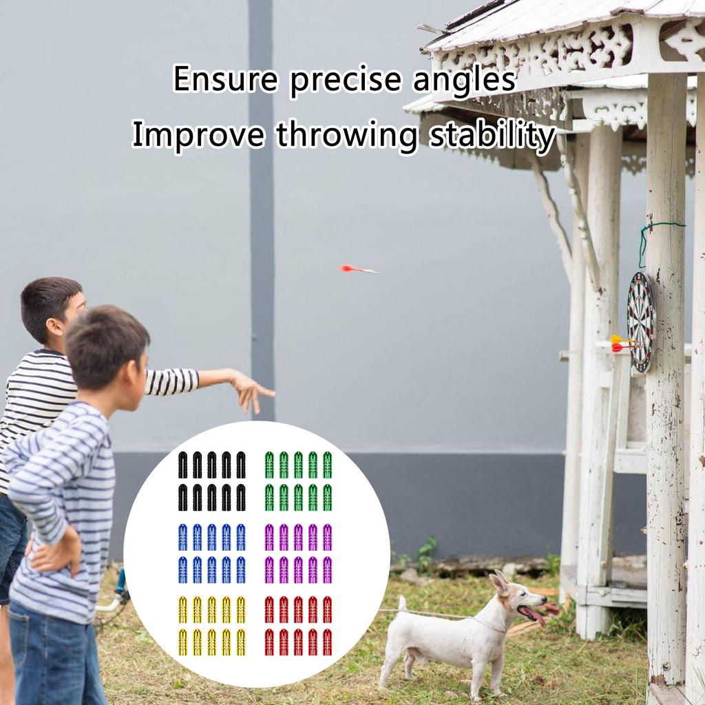 10 Stück Darts Flügelkorrektor Fixiert 90 Grad Professionelles Dartzubehör Aluminium Darts Flight Flügel Schoner Protektoren