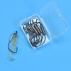 18Pcs Set Jig Crank Head Barbed Hook 1.8g 2g 3g 6g Soft Lure Worm Offset Fishhook Spring Lock Pin Fishing Tackle Accessories
