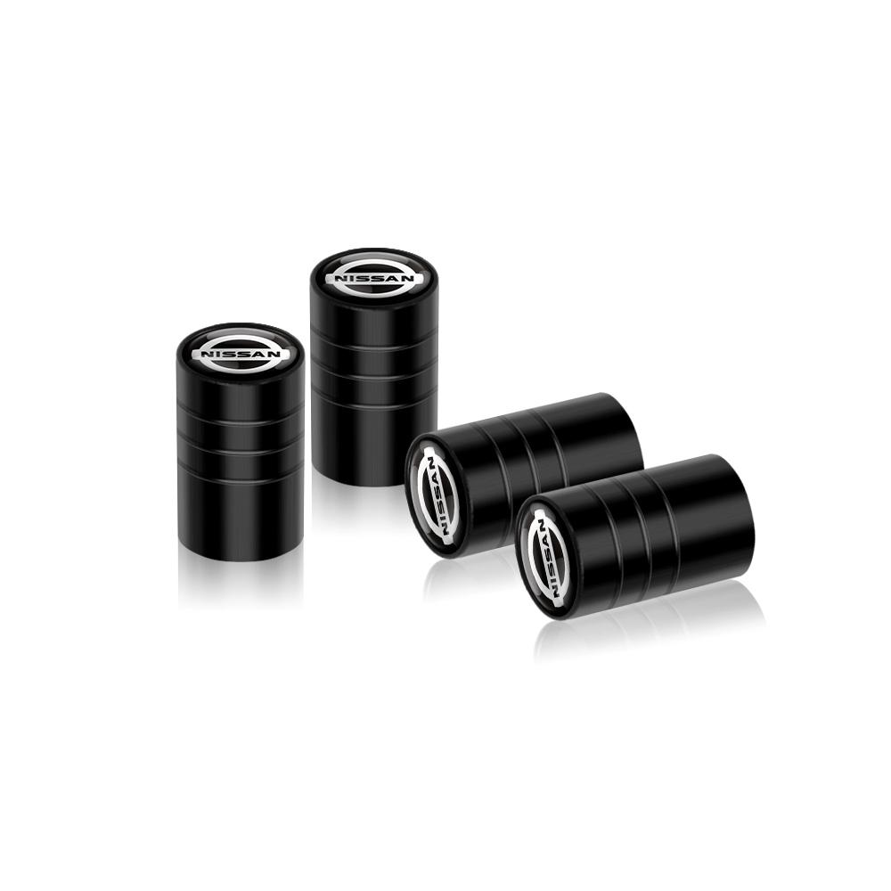 4Pcs Metal Car Wheel Tire Valve Air Stem Cap For Nissan Nismo X-Trail Almera Qashqai Teana Note GTR Maxima Tiida Car Accessories