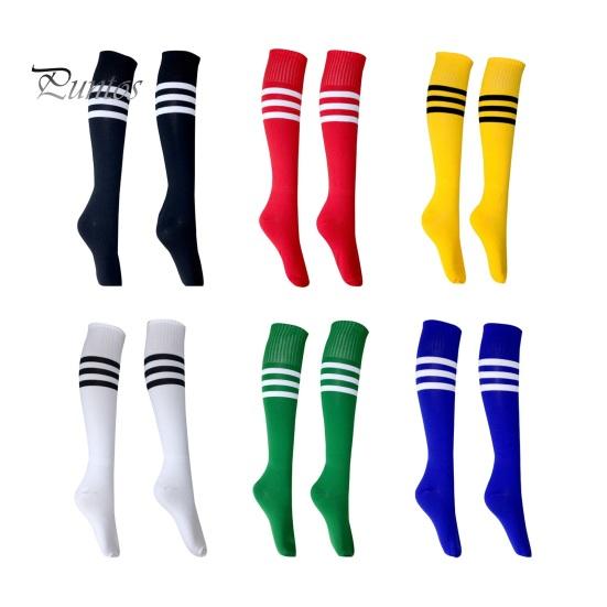 1 pár ponožek střední délky pruhované protiskluzové vysoká elasticita pohlcování potu fotbalové roztleskávačky punčochy dětské podkolenky Sportovní školní ponožky na hraní