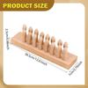 Foot Acupressure Tool Acupoint Massages Nonslip Wooden Feet Massage Board Reflexology