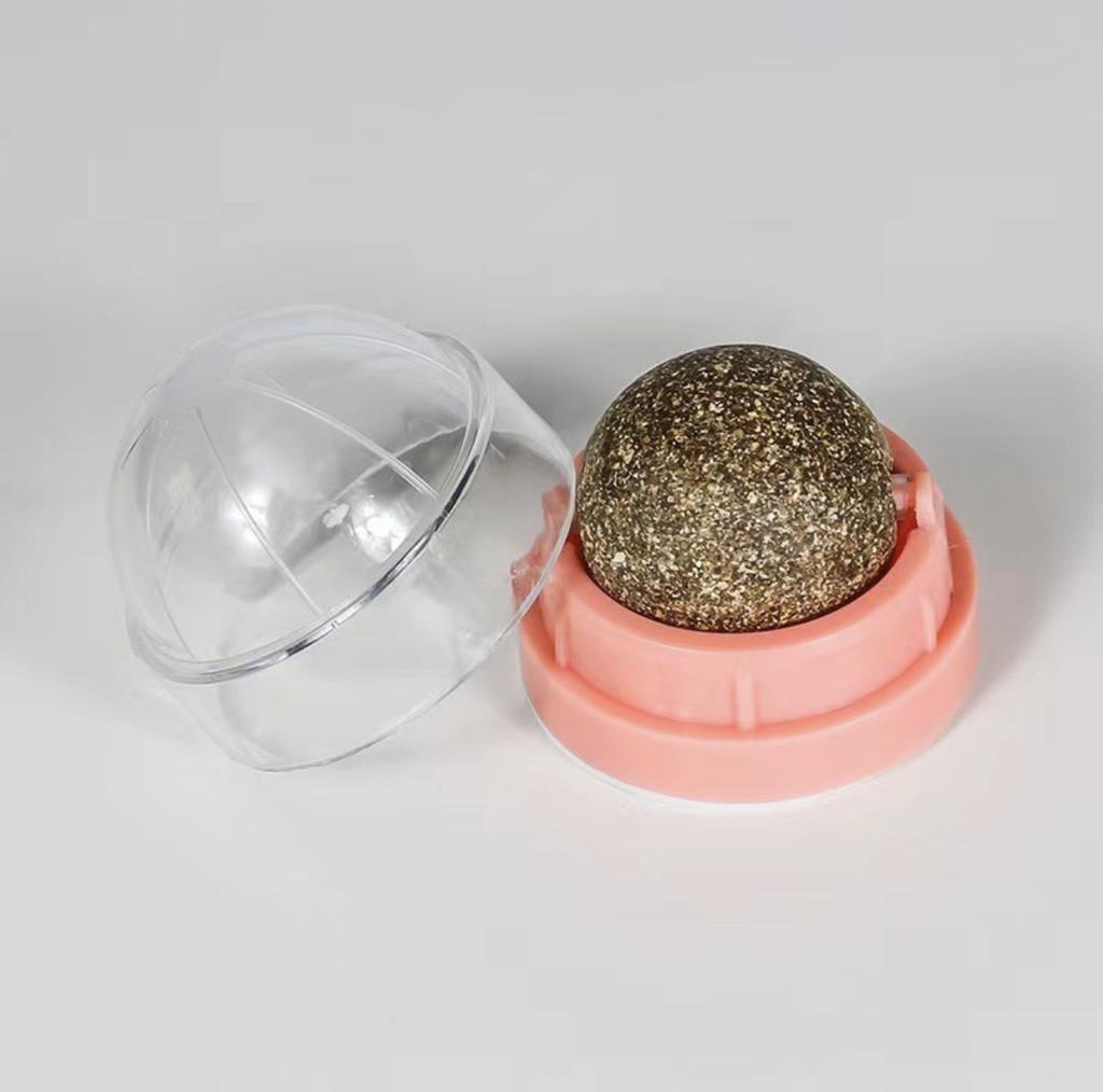 Naklejka ścienna Kocimiętka Zabawka Obrotowa Kulka Wspomaga trawienie Przekąski z Trawy Kocimiętki Miętowy Cukier Trawa Kocimiętka Lizaki do Lickania Czyste Zęby