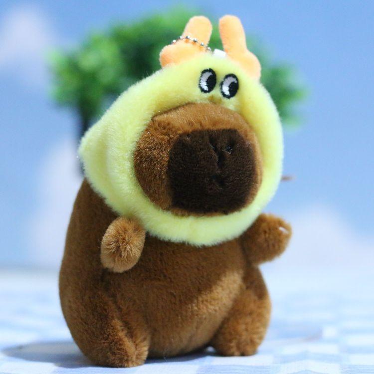 Charming Stuffed Capybara Plush Toy Keychain Perfect For Backpack Accessories