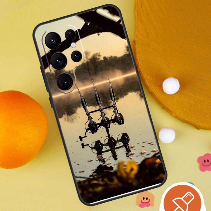 Karpfenfischen Fisch Case Für Samsung Galaxy S25 Ultra S24 S23 S22 S21 Ultra S9 S10 S20 Plus S24 FE Funda Hülle
