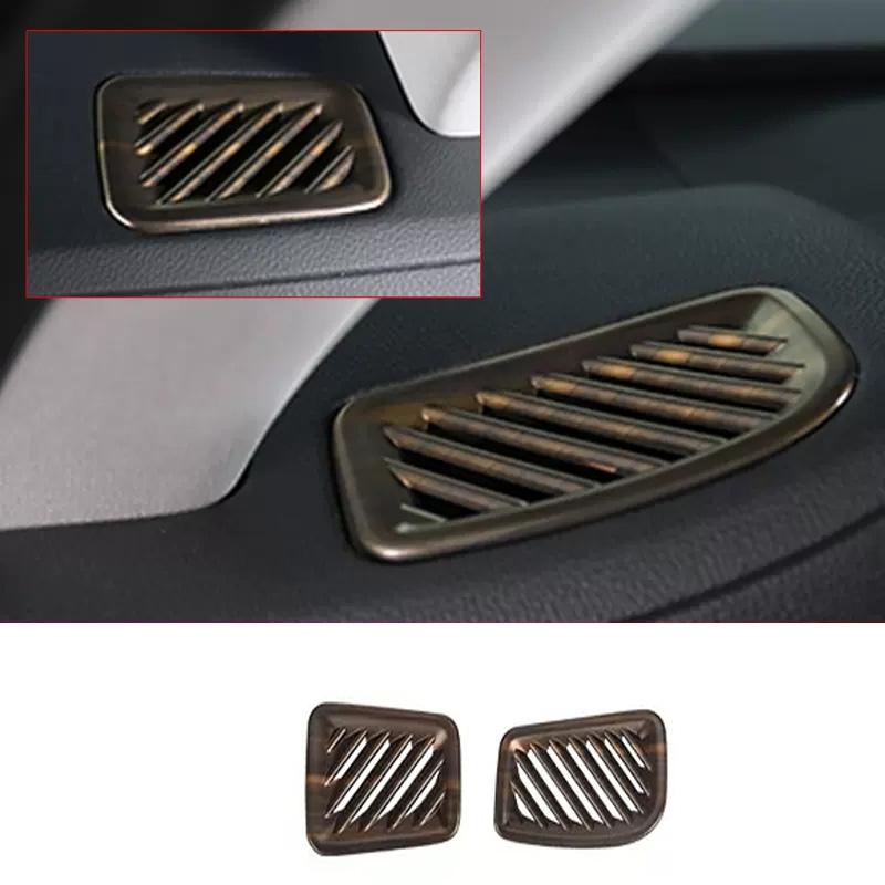 For Toyota Highlander    Car Interior Peach Wood Decoration trument Console Gear Water Cup Cover Air Vent Trims