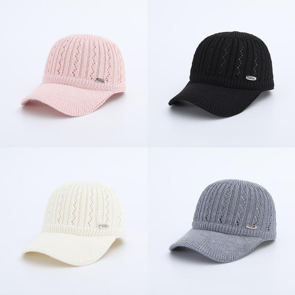 Breathable Knitted Cap With Sun Shield And Adjustable Design For Daily Outdoor Use