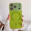 Luxury Lychee Grain Magnetic For Magsafe Case For iPhone 17 16 15 14 13 Pro Max Shockproof With Built-in Lens Protector Cover