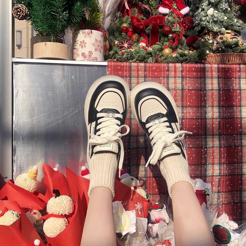 Women's shoes spring and summer casual shoes small man heightened thick-soled versatile lace-up casual little white shoes women