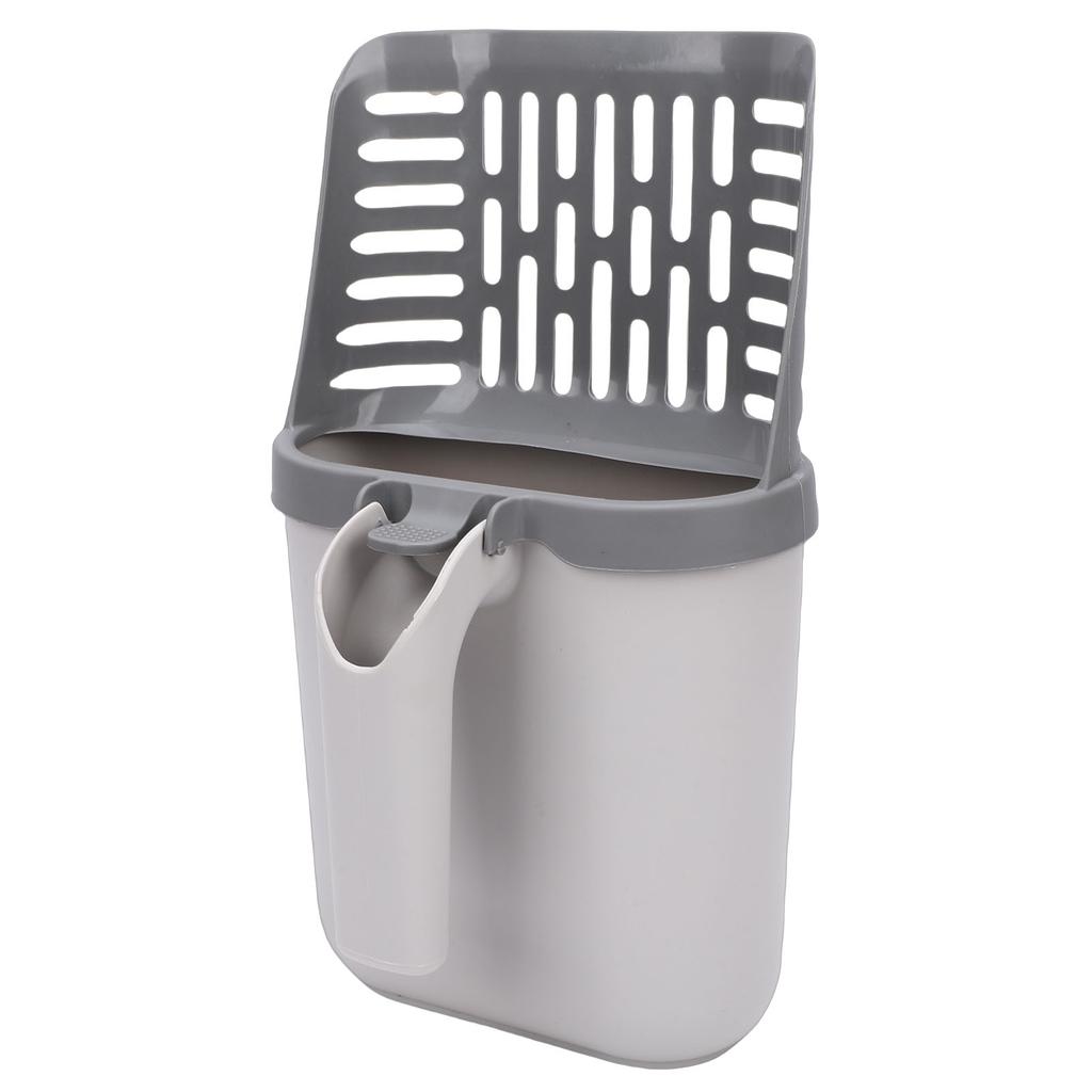 Integrated Cat Litter Scoop with Waste Can and Trash Bag Large Capacity Detachable Cat Litter Shovel