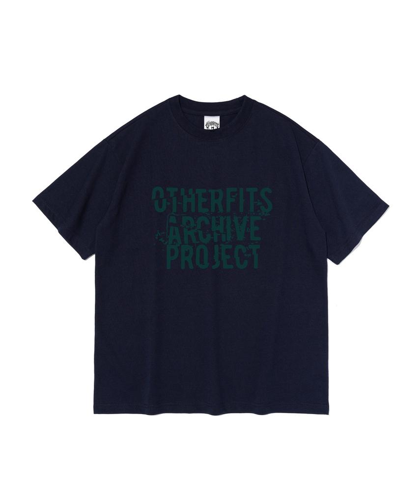 OTHERFITS Archive Lettering Short Sleeve T-Shirt (Navy)