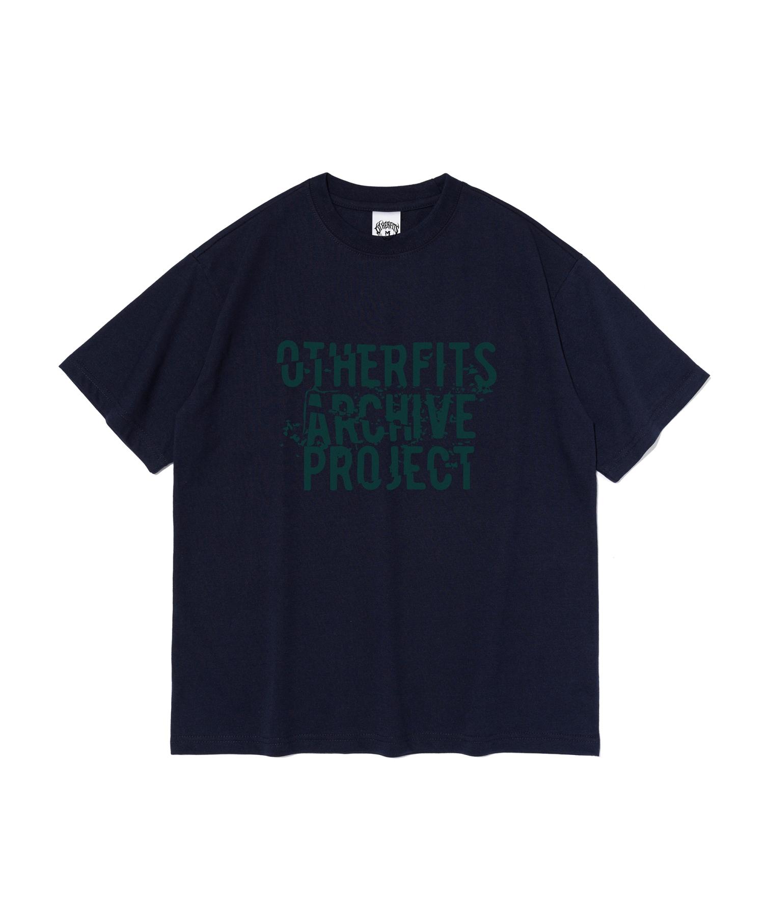 Ader Fits Archive Lettering Short Sleeve T-Shirt (Navy) S