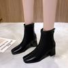 Japanese literary and artistic salt is fresh and natural gentle women's boots and women's shoes, new elegant and trendy fashion versatile