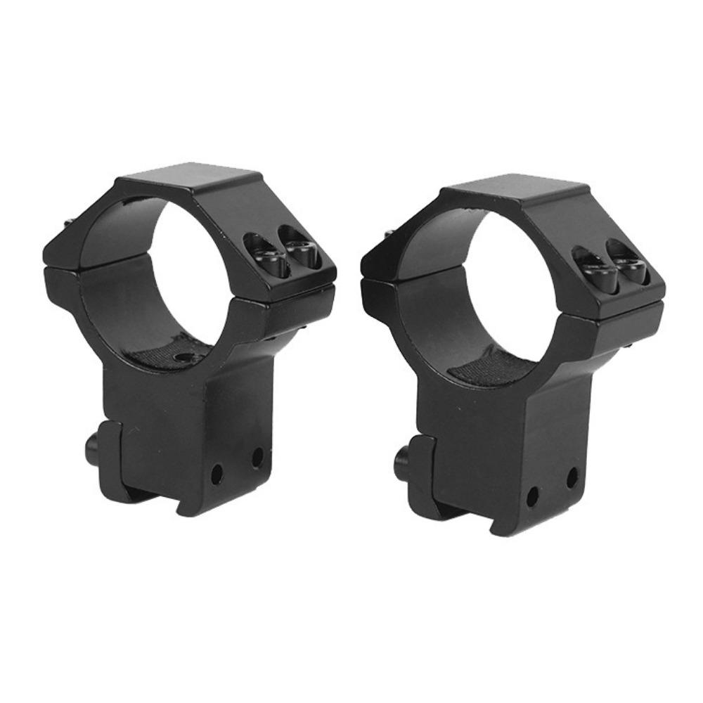2PCS Clamps 30mm Rifle Scope Mount Picatinny Dovetail Rail Adapter Aluminum Ring with Stop Pin for Hunting Flashlight Clamp