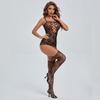 Plus Size Damen Netz-Sexy-Dessous Sling Strap Body Suit Strümpfe Netzkleidung Enge einteilige Teddies-Bodys