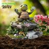 Yoga Turtle Decoration Garden Stake, 2D Flat Acrylic Sitting Zen Decoration, Sit Courtyard Stake In Meditation Yard Art for Planter Lawn Plant Pot