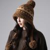 Bandage Red Hat Women's Autumn and Winter Retro Knitted Wool Hat Outdoor Thermal Bald Hat