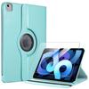 Case + Tempered Glass - BOOLING - iPad Air 4/5 10.9 Inches - 360° Rotating Protection - Blue - Synthetic Leather