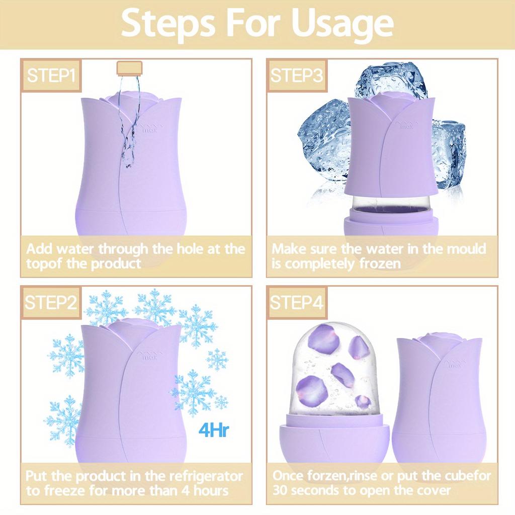 Silicone Ice Mold Facial Rollers Care Tools Massager for Face Eyes Neck Relieve Fine Lines and Wrinkles Beauty Skin Care Gifts