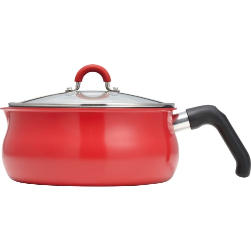 Wahei Freiz Twomey RB-2572 Pot-Like Frying Pan, Multi-Pan, Large, Red, 7-in-1, Baking, Stir-Frying, Simmering, Cooking, Boiling, IH/Gas Compatible