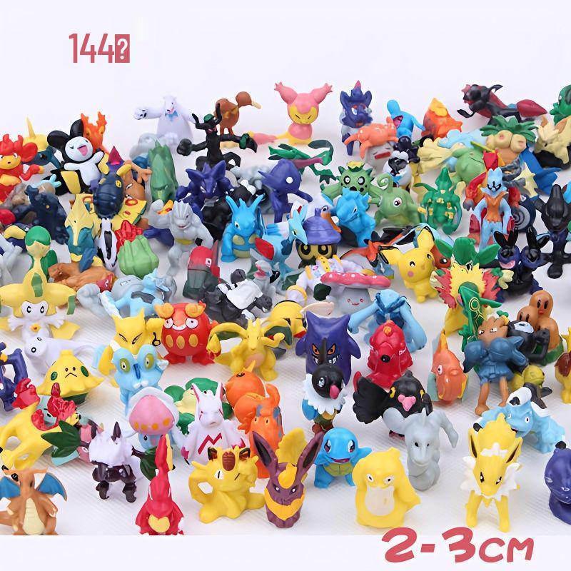 144 Pokémon Figures & Ornaments: Pikachu Dolls & Pocket Monster Toys Gifts