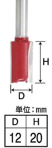 Takagi EARTH MAN TRBP-8 Carbide Trimmer Router Bit Straight Bit 0.5 inches (12 mm)