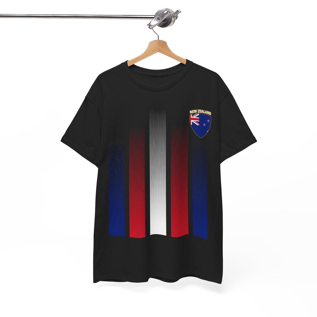 New Zealand Soccer T-Shirt, New Zealander Flag Soccer 2026 Jersey Style Shirt