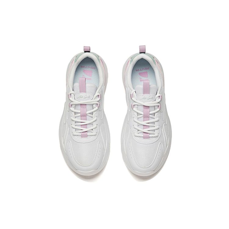 Anta Lifestyle Series Mesh Dad Shoes Women Sneaker Pink Purple Red 922118823-3
