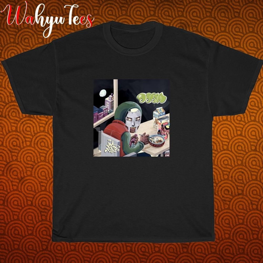 

MF Doom Mm Food Logo Black Grey Navy White Size S-5XL Unisex T-Shirt 2XL