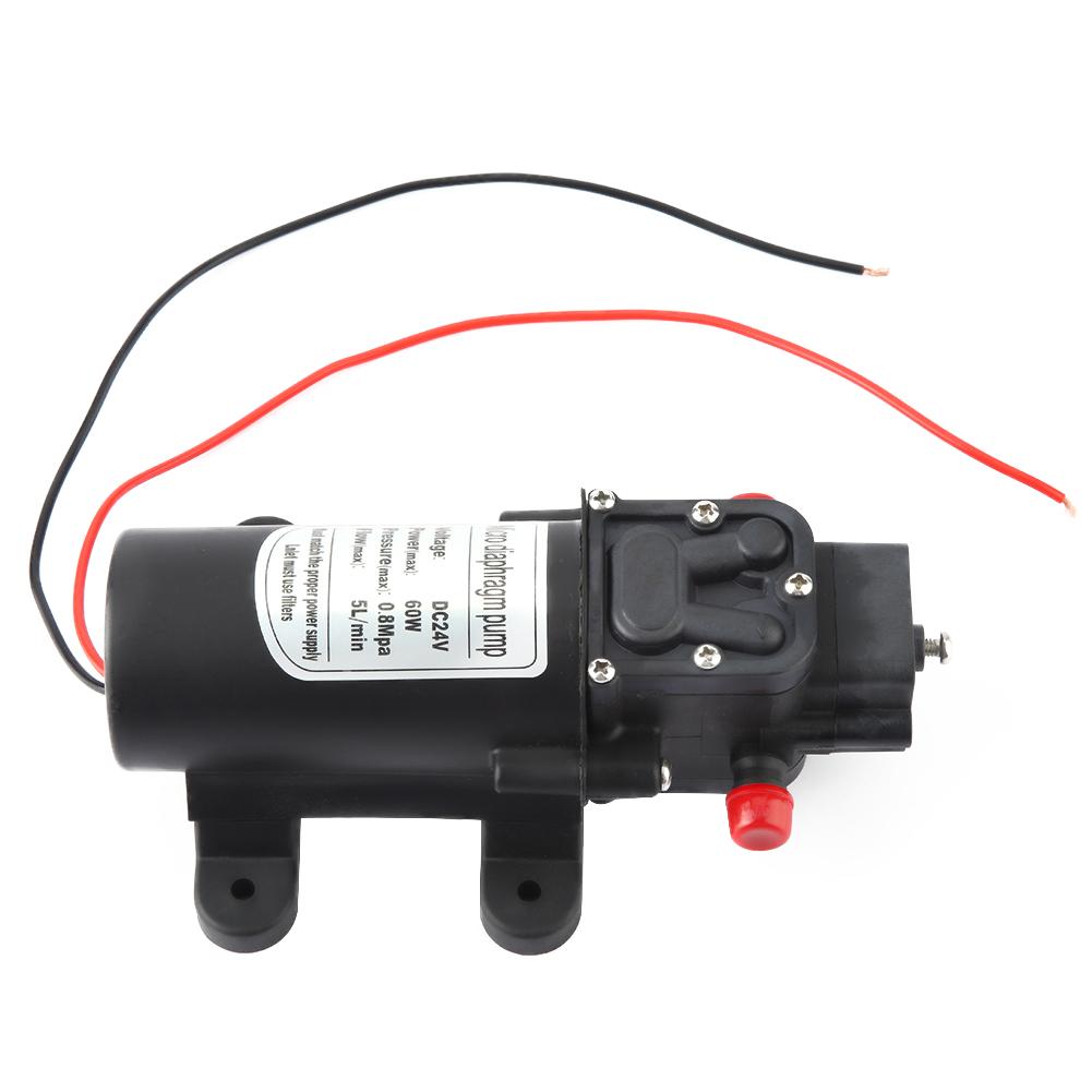 24V 60W Mini elektrische Wasserpumpe 5Lm Fluss Micro Membran Pumpe 1,5 m Saug