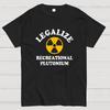 Legalisieren Sie Freizeits Plutonium Baumwolle Sommer Lässig Kühl Locker T-Shirt
