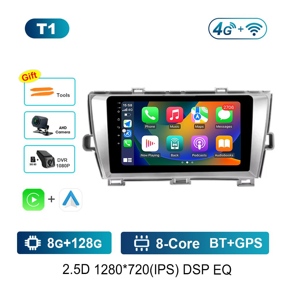 WiFi for Toyota Puris 2009 - 2013 Car Radio Multimedia Player 10 inch Android OS 4G Bluetooth GPS HD Touch Screen Cooling Fan