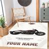 Harley-davidson Motorcycles Customize Your Name Floor Mat Perfect for Outdoor Dining Room Entryway Kitchen Antislip Carpet Anime Office Decor