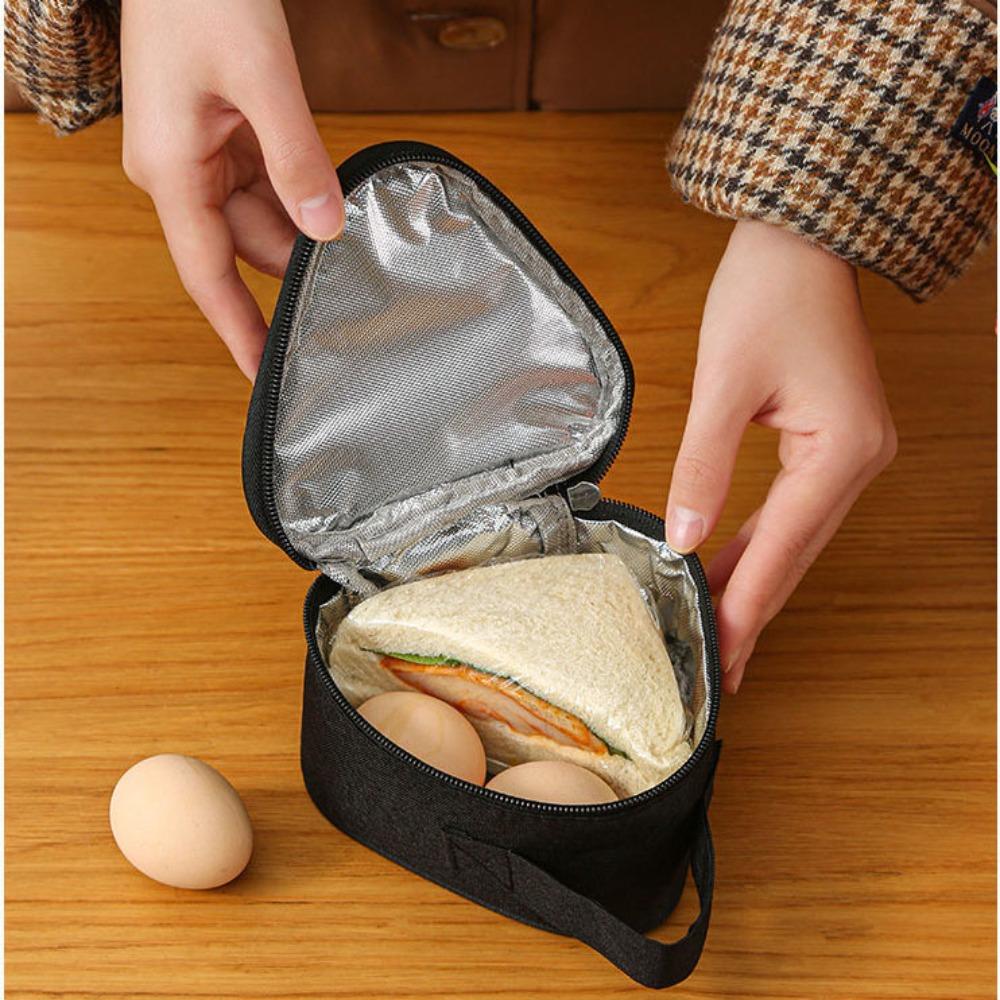 High Quality Portable Triangular Insulation Bag Aluminum Foil Mini Student Rice Ball Bag Durable Lunch Carry Bags