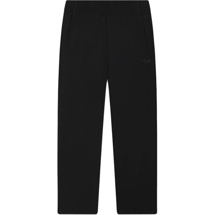 FILA Heritage Cool Dry Quick-Dry Straight-Leg Woven Casual Pants Men bottoms Black F11M528604F-BK