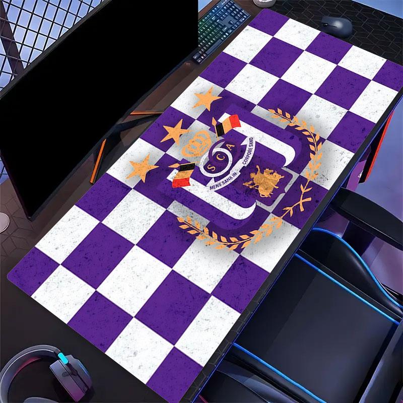 Royal Sporting Club Anderlecht Mouse Pad, Large Gaming Desk Mat, Non-slip XXL Mousepad for Laptop & Tablet, Mini PC Playmat with Stitched Edges