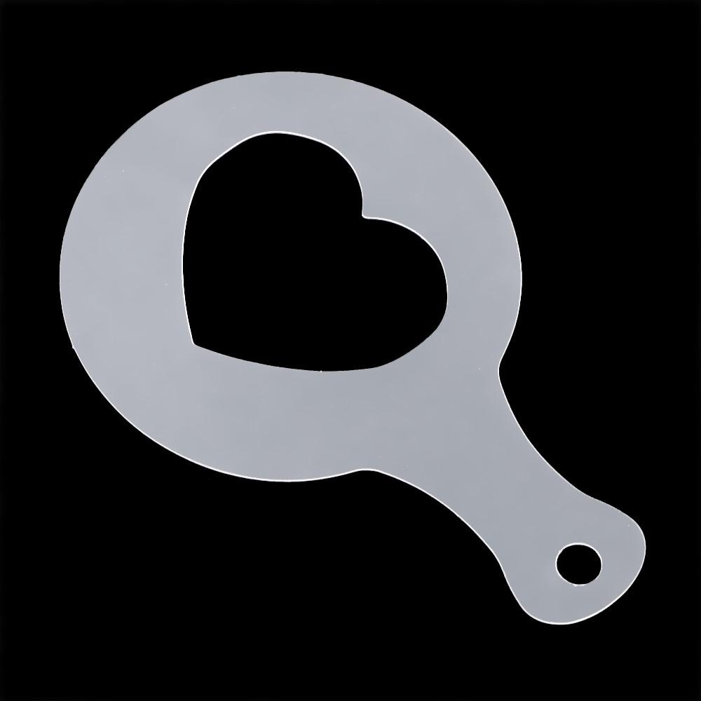 16pcs DIY Cake Latte Cappuccino Foam Tool Decorating Coffee Art Stencils