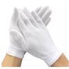 Jade Butterfly White Cotton Etiquette & Duty Gloves (12 Pairs)