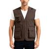 Men’s Outdoor Fishing Vest, Lightweight Sleeveless Utility Cargo Jacket For Hiking Hunting