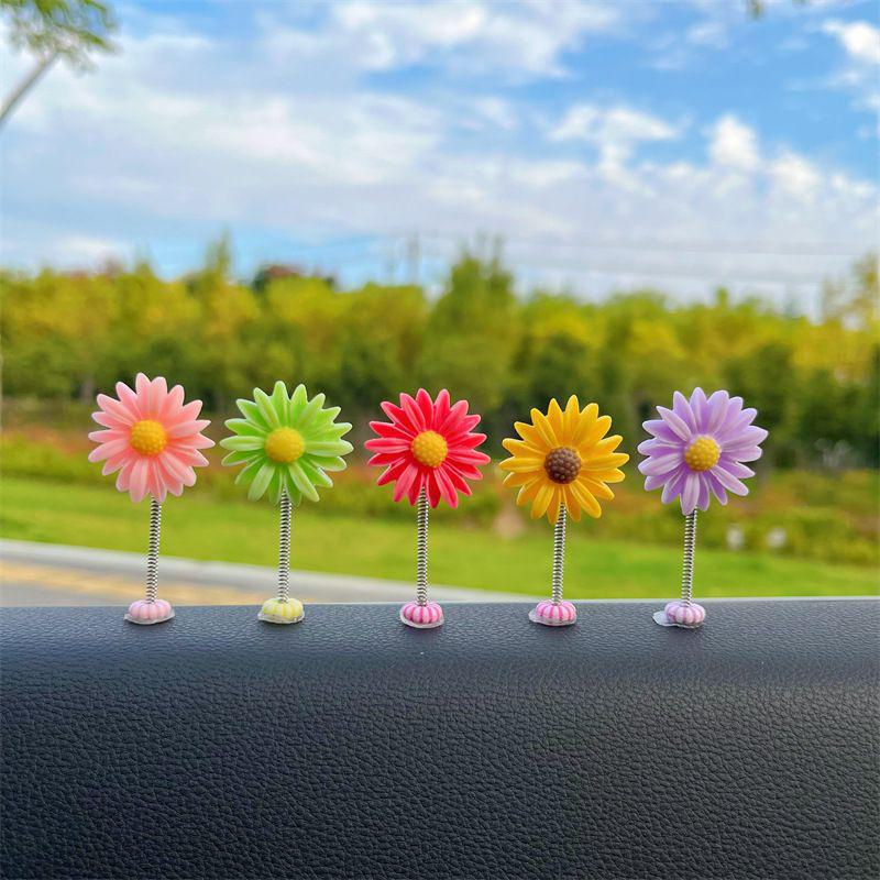 Adorable Shaking Sunflower Car Ornaments 2024 - Healing Center Console & Rearview Mirror Decoration