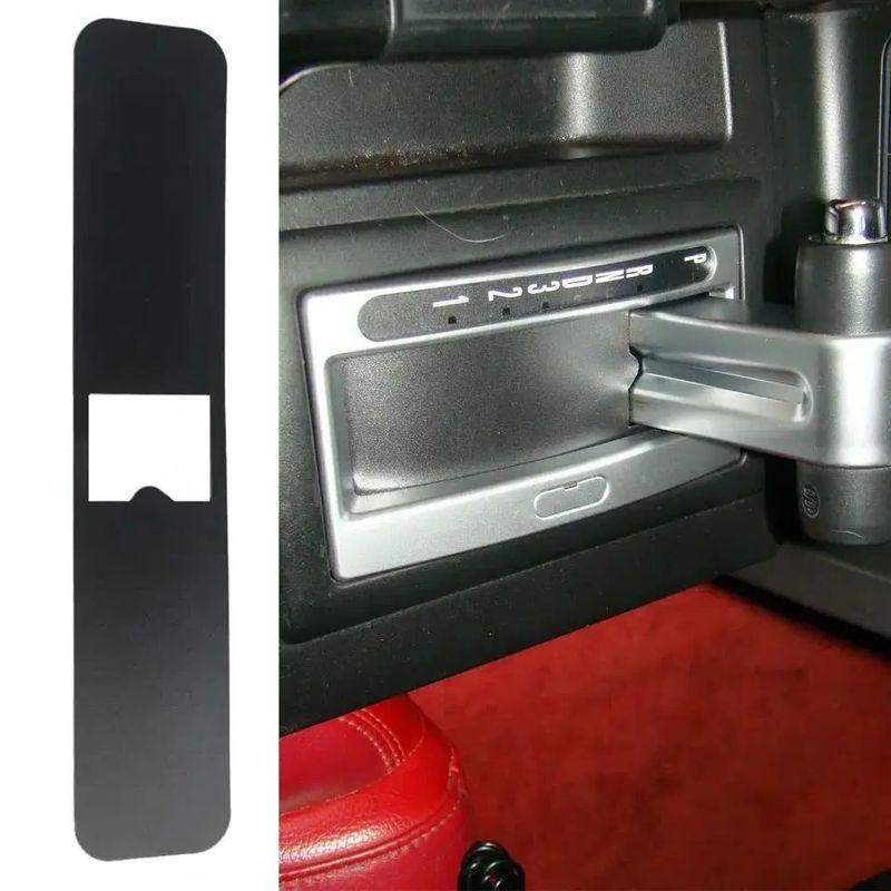 1Pc Black Blind Cover For 2005-2009 Ford Mustang Auto Shifter Trim Decorative Board Car Accessory