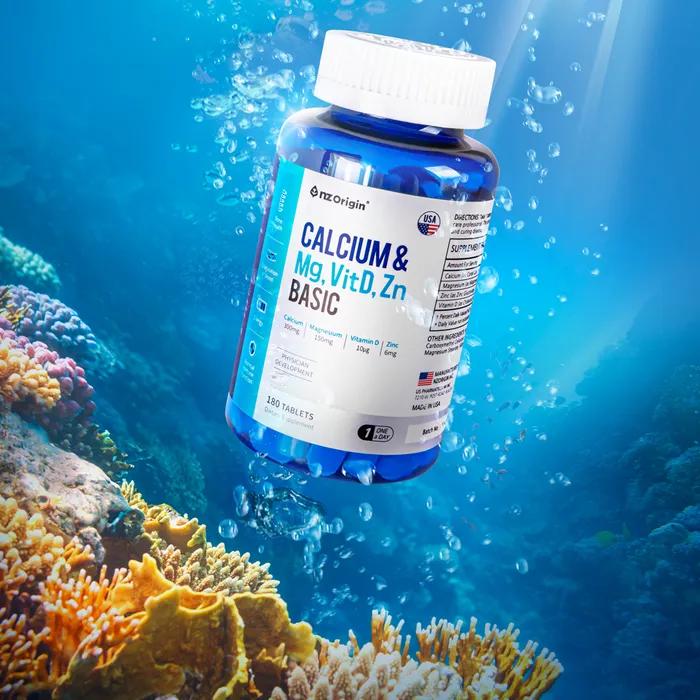 

Calcium & Magnesium Vitamin D Zinc Basic (180 tablets) X 1 bottle
