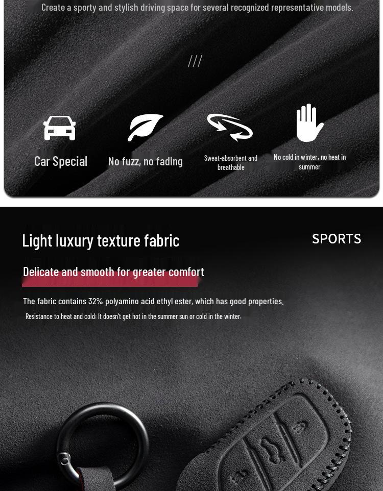 MG Key Cover for MG5, ZS17, MG6, GS, GT, and MG3 - Protective Case with Buckle