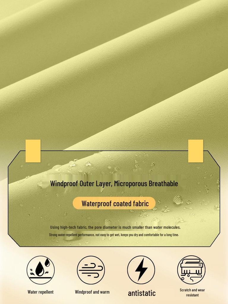 Custom Outdoor Work Jacket for Catering: Restaurant, Milk Tea, Coffee Waiter Uniform with Zipper and Logo Print.