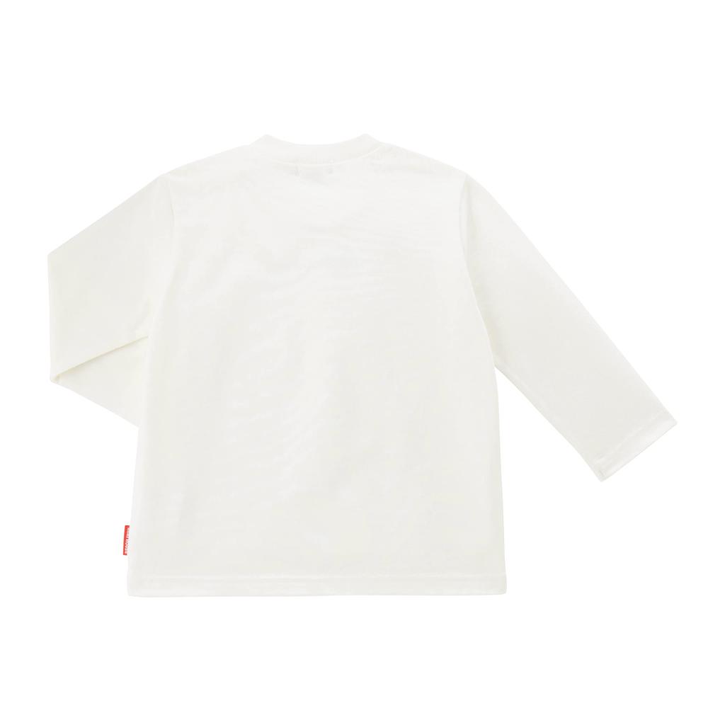 Long One Made In Going To Going To White [MIKI HOUSE] T-Shirt, Sleeve, Logo, Plain, Point, Simple, Japan, Boys, Girls, Babies, Kids, Children's