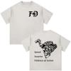 Forward Observations Group Skeleton Vintage Washed Tshirt Men Women Clothing Fashion Retro Oversized Casual T Shirt Streetwear