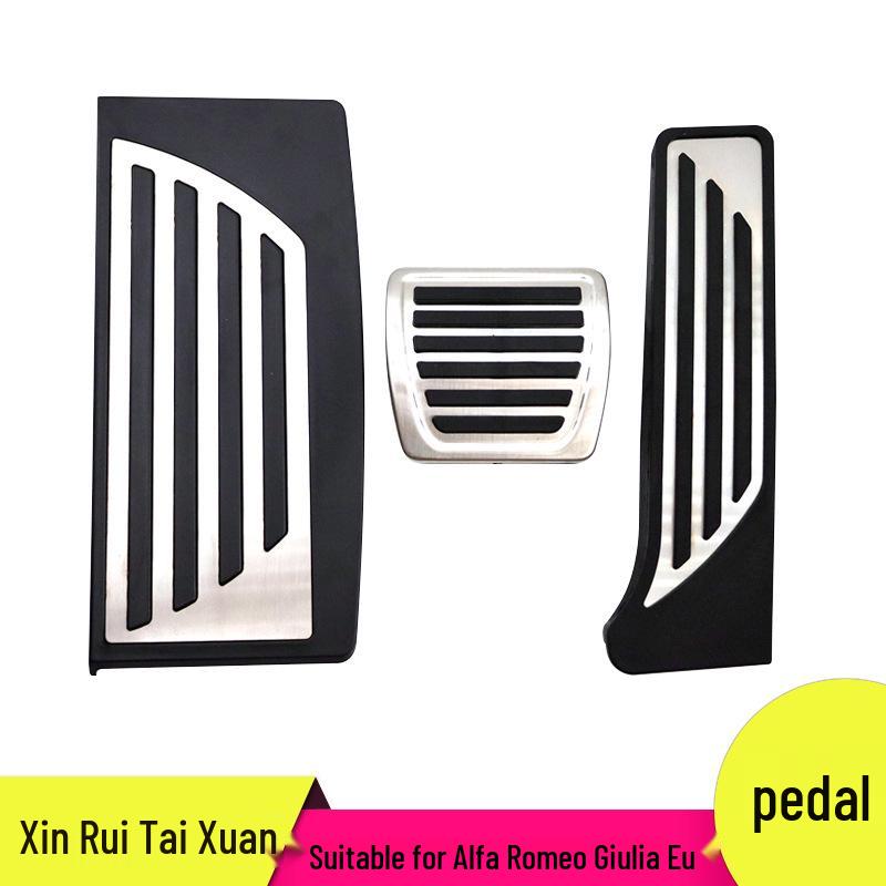 

Alfa Romeo Custom Non-Slip Pedal Set for Car Interior Stainless Steel