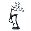 Yousheng Christmas Reindeer Statue Minimalist Artistic Deer Figurine Metal Animal Sculpture Home Office Desktop Decoration Ornament