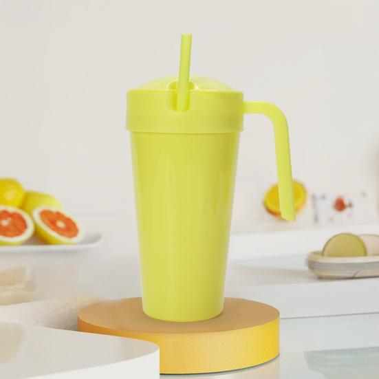 Kids Snack And Drink Cup Combo Leak-Proof 2-in-1 Popcorn Holder with Handle Portable Stadium Tumbler for Travel Home Movies